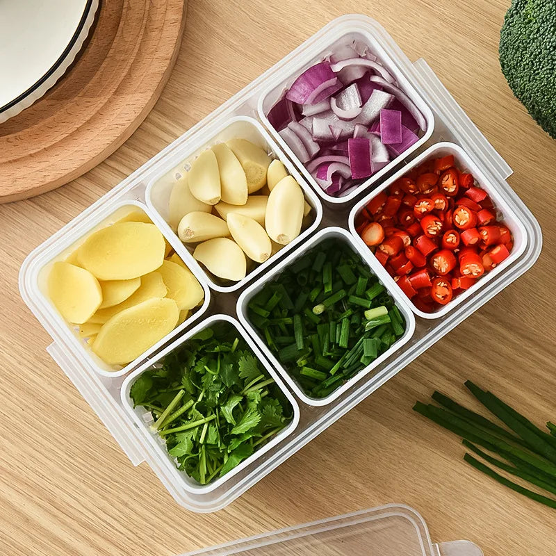 Organizador Modular para Geladeira com Cestos Drenantes