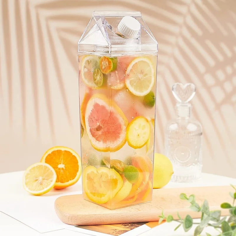 Garrafas Transparentes para Armazenar, Leite, Suco, Vitaminas e Àgua
