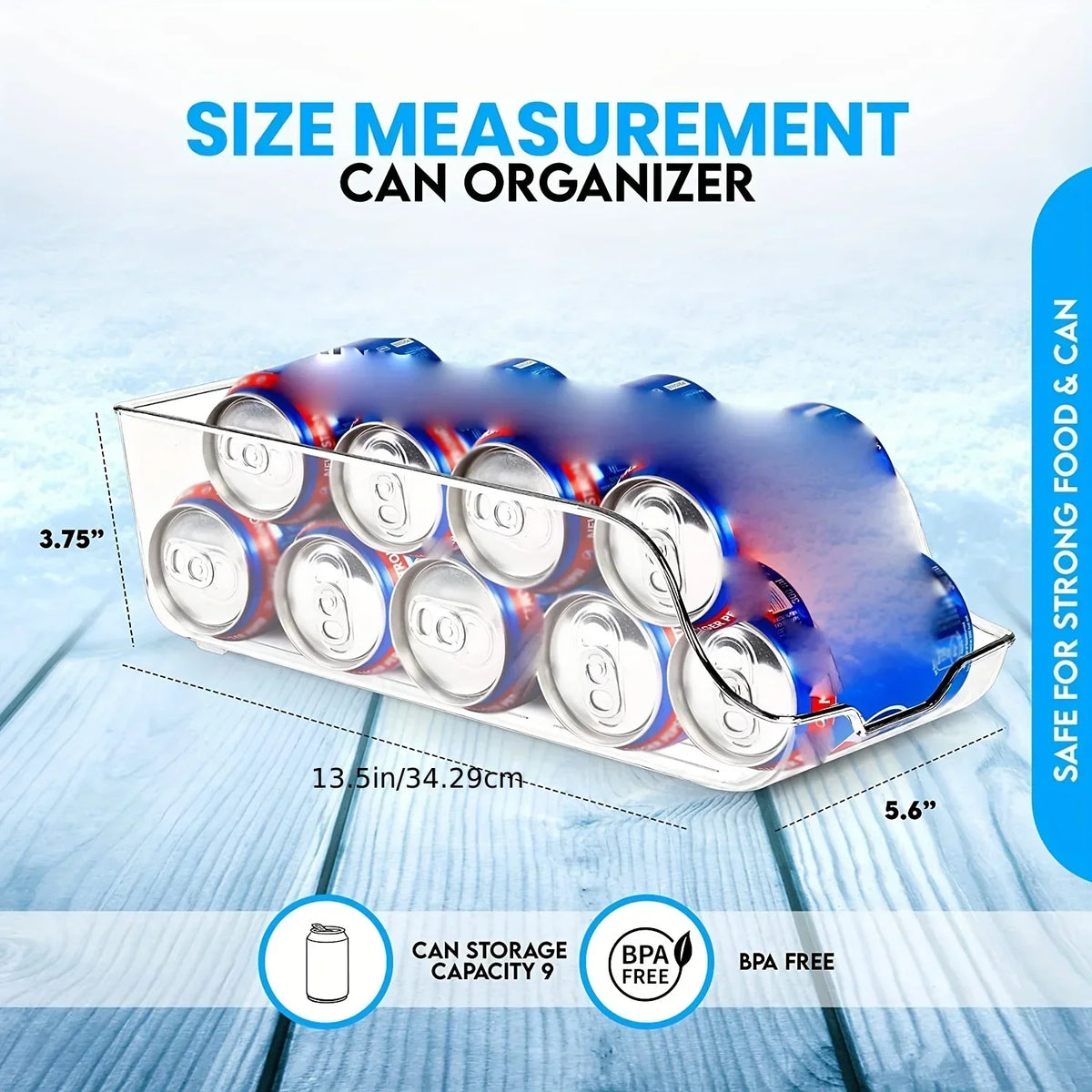 Refrigerator Organizer Bins Soda Cans Dispenser Bins Can Dispensers Auto Rolling Dispenser Fridge Organizer Pantry Organizer