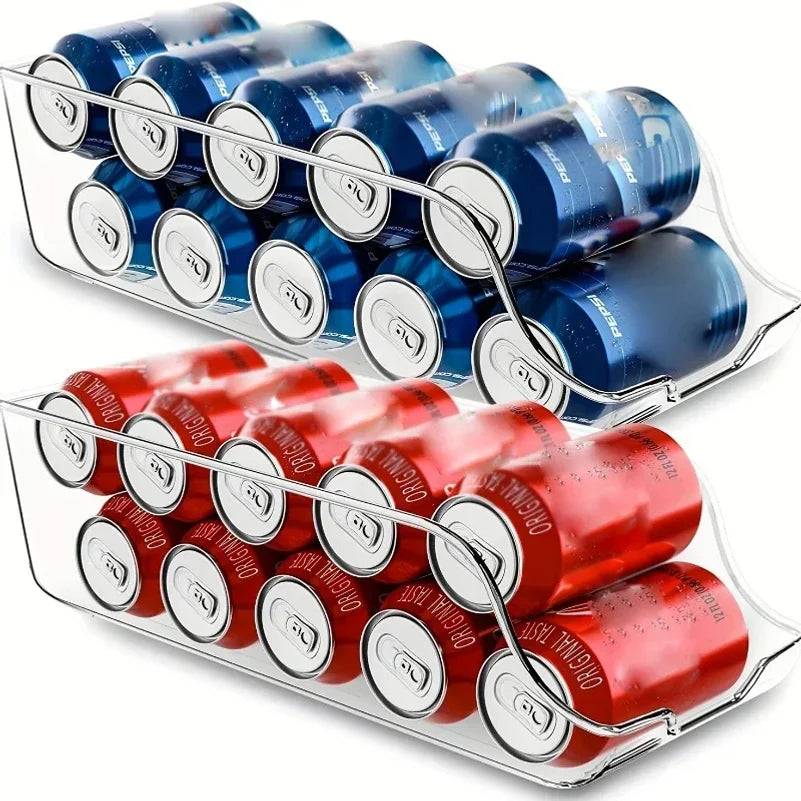 Refrigerator Organizer Bins Soda Cans Dispenser Bins Can Dispensers Auto Rolling Dispenser Fridge Organizer Pantry Organizer