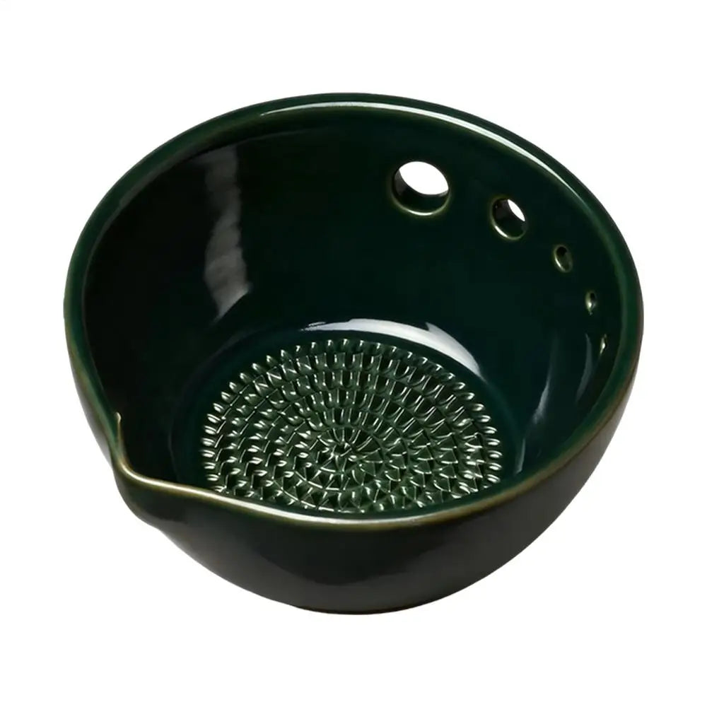 Garlic Grater Dish 2 in 1 Resin Small Grinder Garlic Plate Grater Vegetable Chopper for Ginger Vegetable Kale Thyme Basil