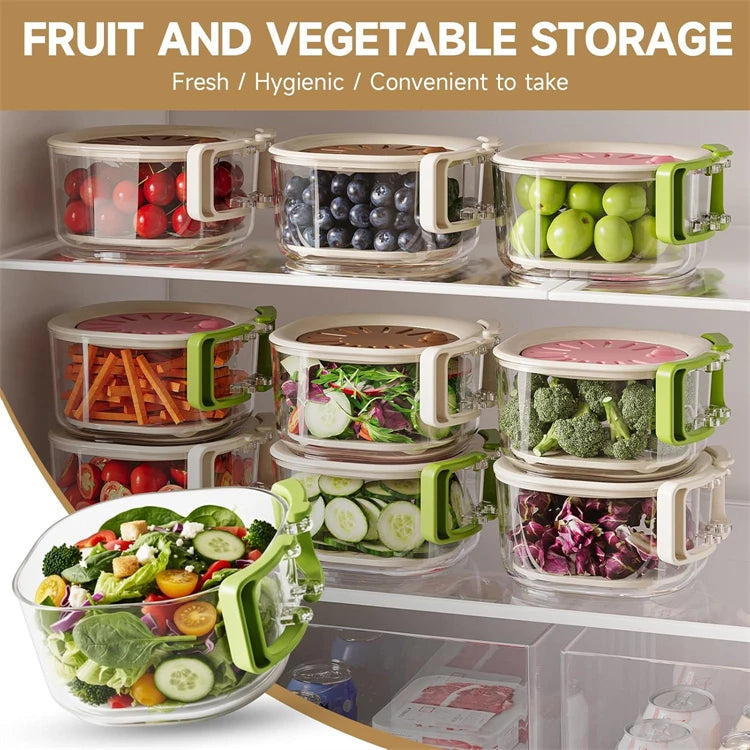 LMETJMA 2 in 1 Fruit Washing Bowl with Strainer Multifunctional Vegetable Colander Storage Container Drain Basket Fruit Strainer
