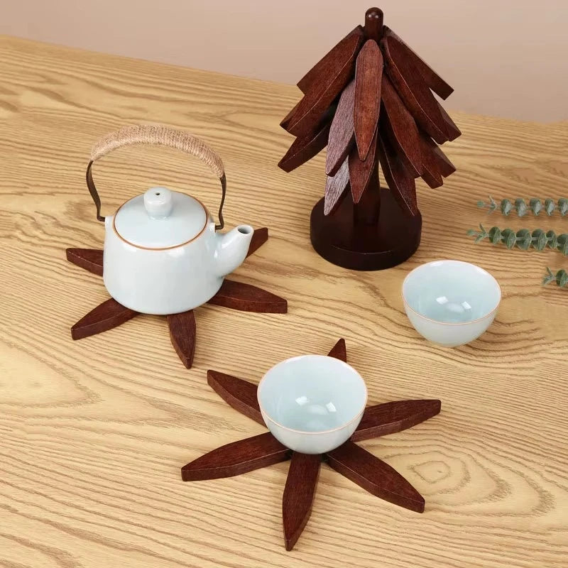 Conjunto de jogo americano de mesa Formato de Árvore