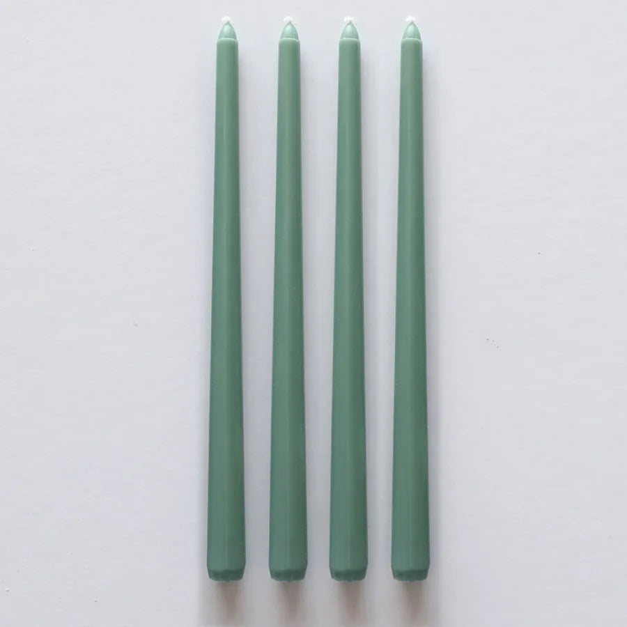 4Pcs Gradient Color Candle Conical Long Rod Candles Dripless Smokeless Candle Romantic Wedding Birthday Party Table Decoration