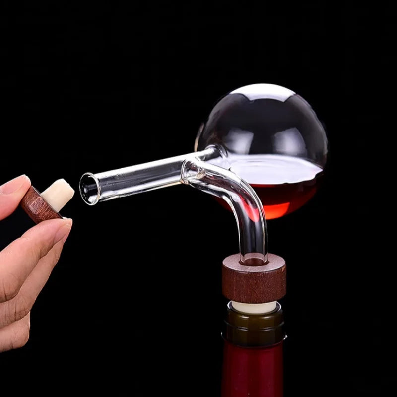 Aerador Decantador de Vinho JUSTINLAU — Vidro Borossilicato Premium