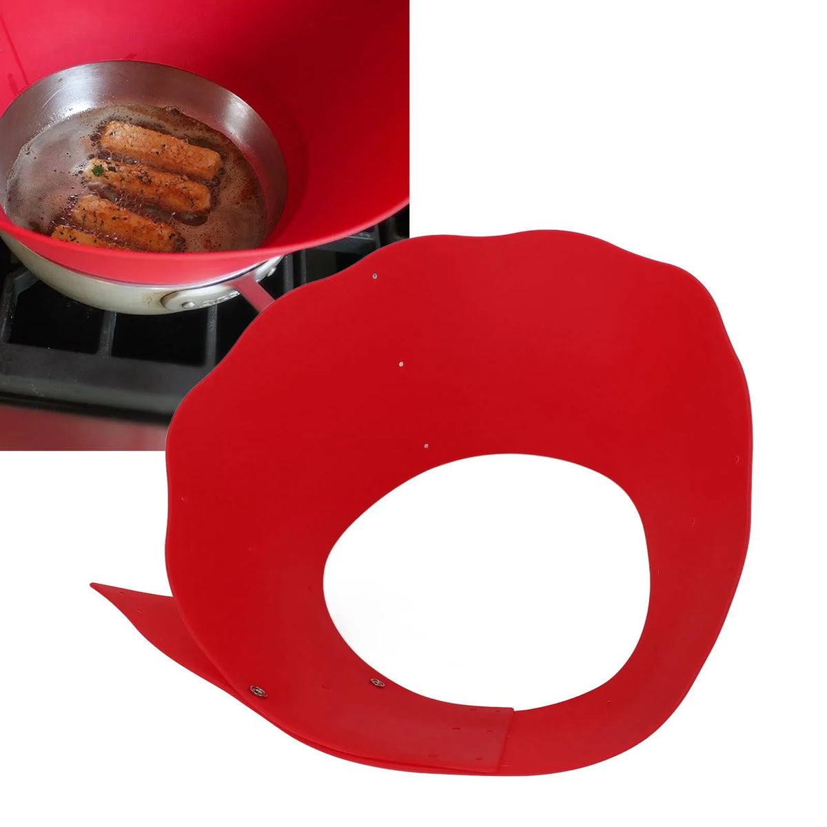 Tampa de Silicone Anti-Fritura para Qualquer tipo de Panela - Dobrável e Flexível