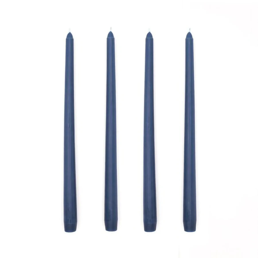 4Pcs Gradient Color Candle Conical Long Rod Candles Dripless Smokeless Candle Romantic Wedding Birthday Party Table Decoration