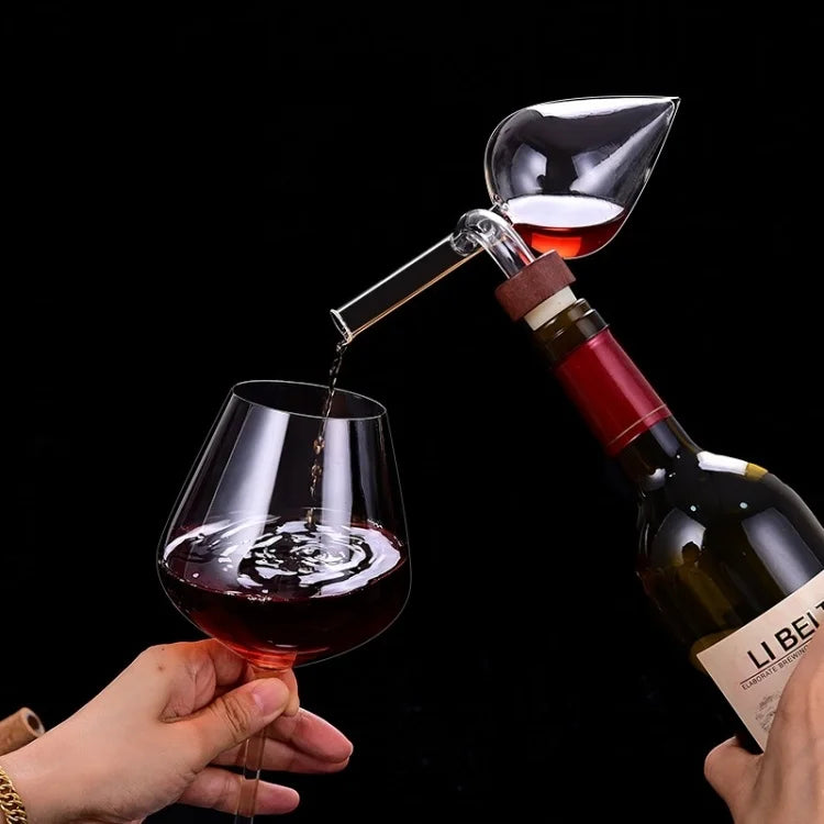 Aerador Decantador de Vinho JUSTINLAU — Vidro Borossilicato Premium