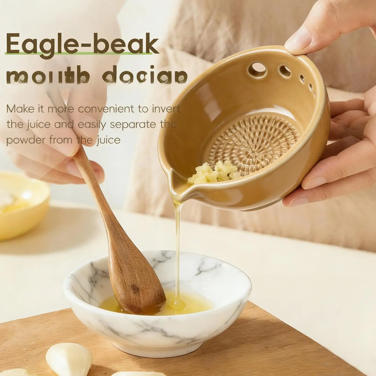Garlic Grater Dish 2 in 1 Resin Small Grinder Garlic Plate Grater Vegetable Chopper for Ginger Vegetable Kale Thyme Basil