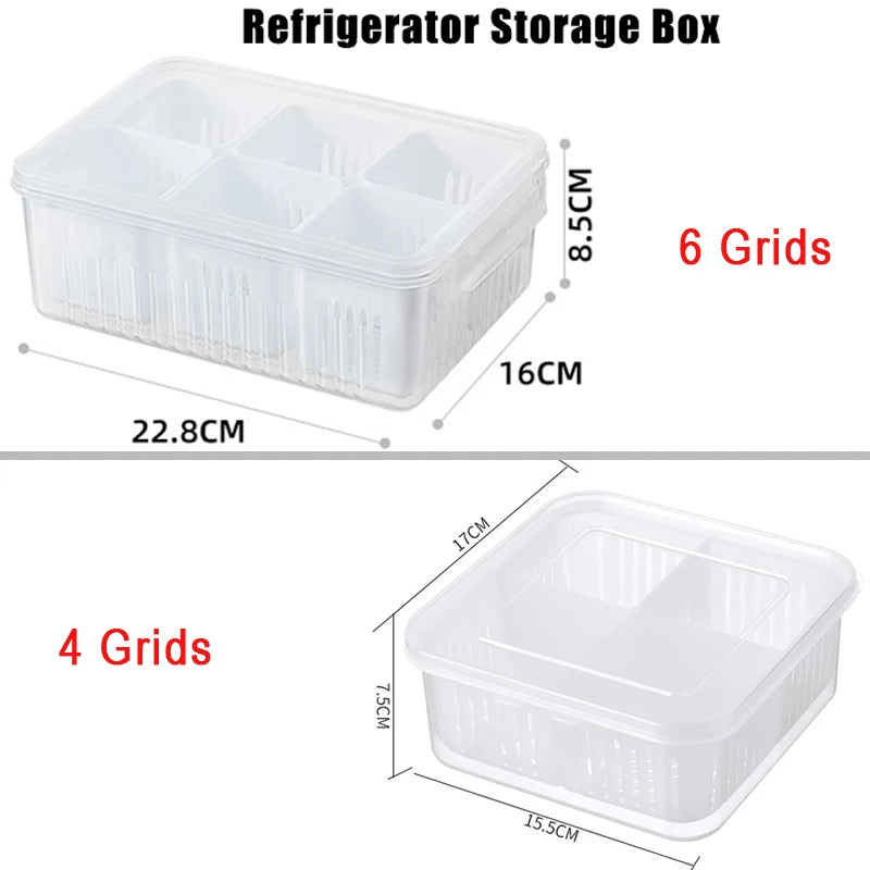 Organizador Modular para Geladeira com Cestos Drenantes