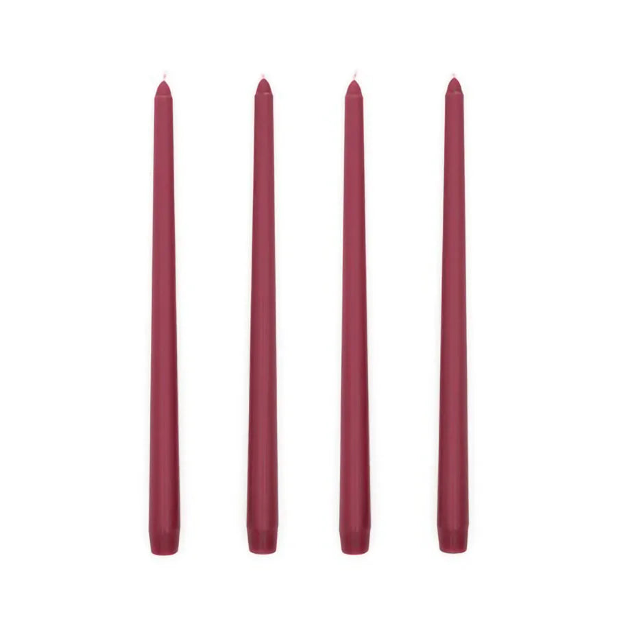 4Pcs Gradient Color Candle Conical Long Rod Candles Dripless Smokeless Candle Romantic Wedding Birthday Party Table Decoration