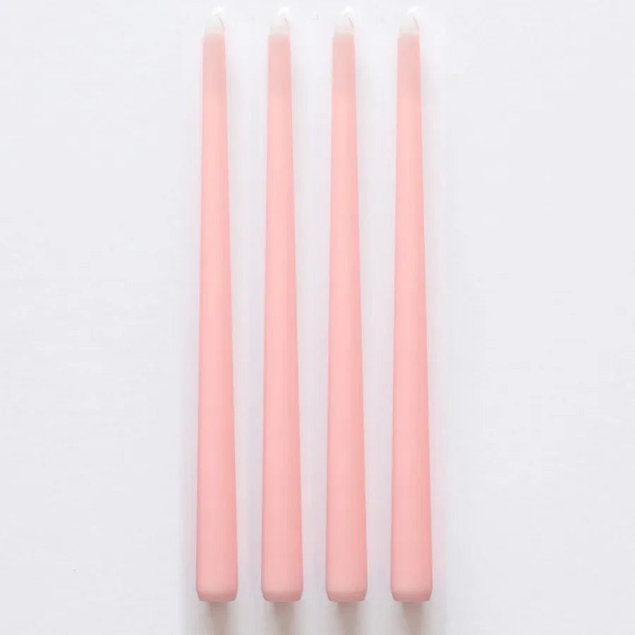 4Pcs Gradient Color Candle Conical Long Rod Candles Dripless Smokeless Candle Romantic Wedding Birthday Party Table Decoration