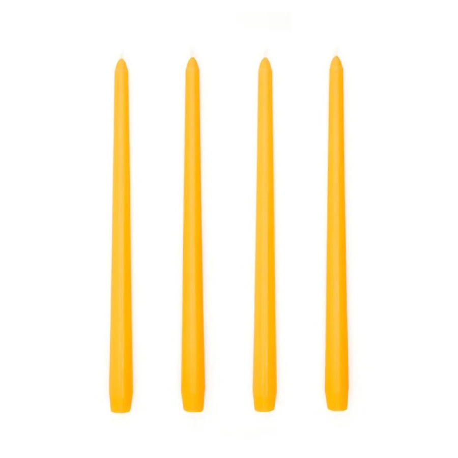 4Pcs Gradient Color Candle Conical Long Rod Candles Dripless Smokeless Candle Romantic Wedding Birthday Party Table Decoration