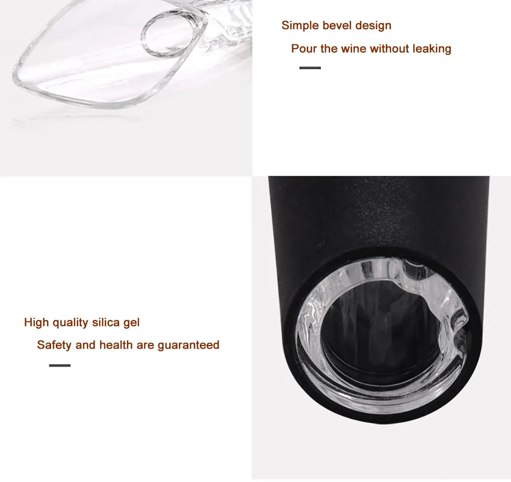 Electric Wine Opener Rechargeable Automatic Corkscrew Wine Openers for Beer Bottle Opener Foil Cutter Kitchen Bar Can Opener