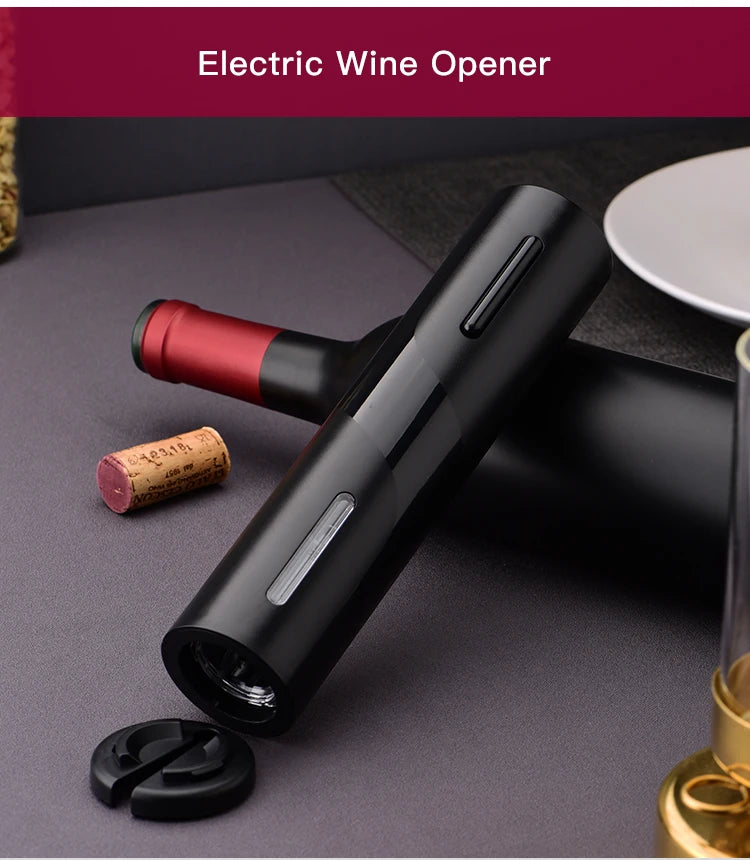 Electric Wine Opener Rechargeable Automatic Corkscrew Wine Openers for Beer Bottle Opener Foil Cutter Kitchen Bar Can Opener