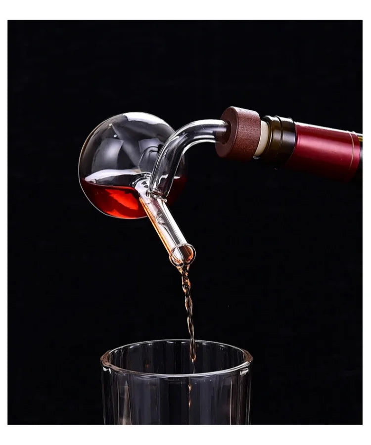 Aerador Decantador de Vinho JUSTINLAU — Vidro Borossilicato Premium