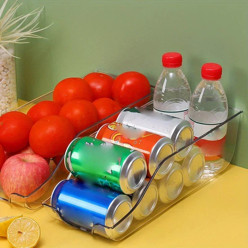 Refrigerator Organizer Bins Soda Cans Dispenser Bins Can Dispensers  Auto Rolling Dispenser Fridge Organizer Pantry Organizer