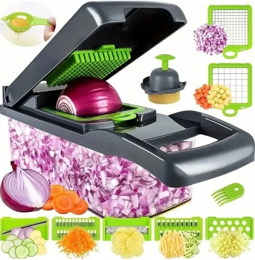 Picador Multifuncional de Legumes Galavilly — 14 ou 16 em 1 | Fácil de Limpar