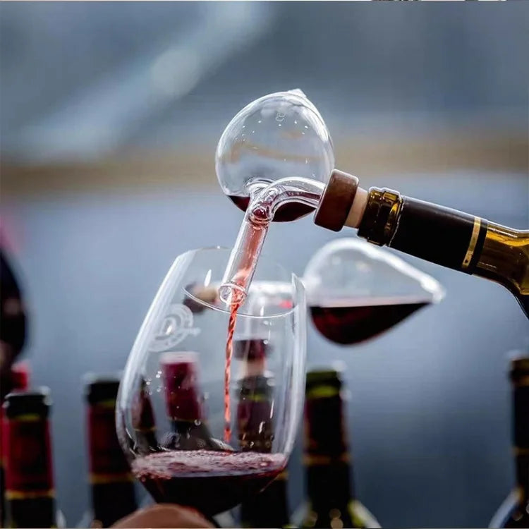 Aerador Decantador de Vinho JUSTINLAU — Vidro Borossilicato Premium