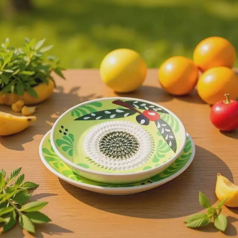 Prato de Cerâmica Artesanal  GaindTempo Ralador de Legumes e Frutas - COMPRE 2 E LEVE 3