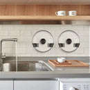 Peça de Suporte Premium para Tampa de Panela Autoadesivo 4 em 1