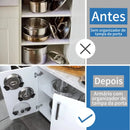 Peça de Suporte Premium para Tampa de Panela Autoadesivo 4 em 1