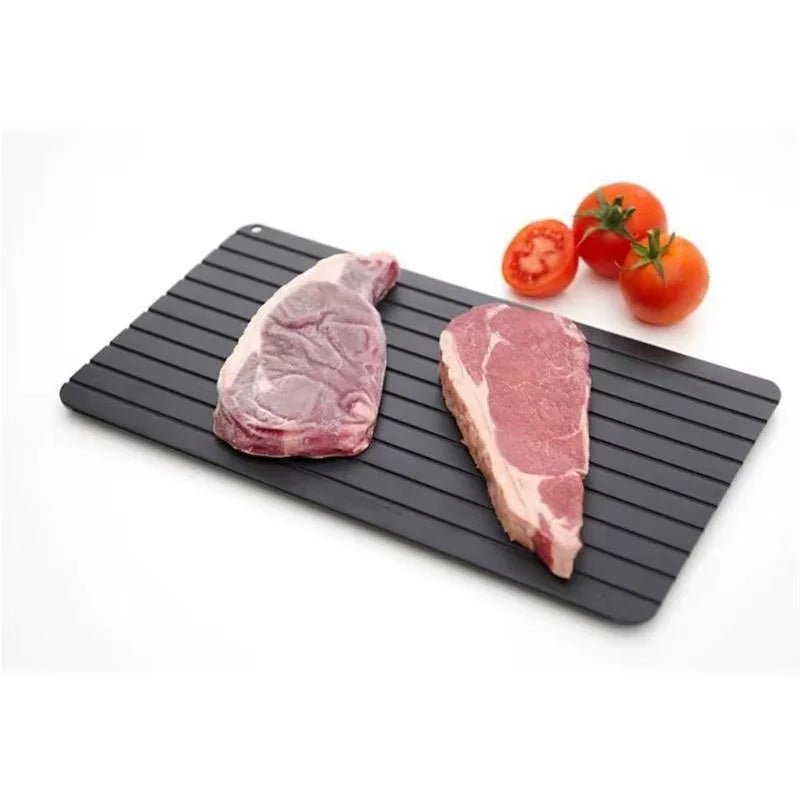 Tábua de descongelamento de gelo para derretimento rápido, bife, frutos do mar